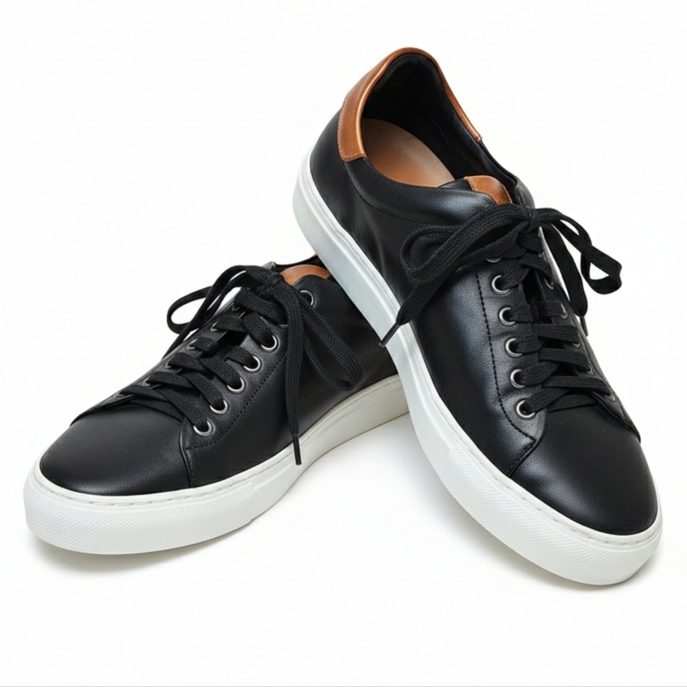 Good Man Brand Men’s Black Leather Sneaker Size 9